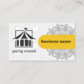 party rental business cards | Zazzle