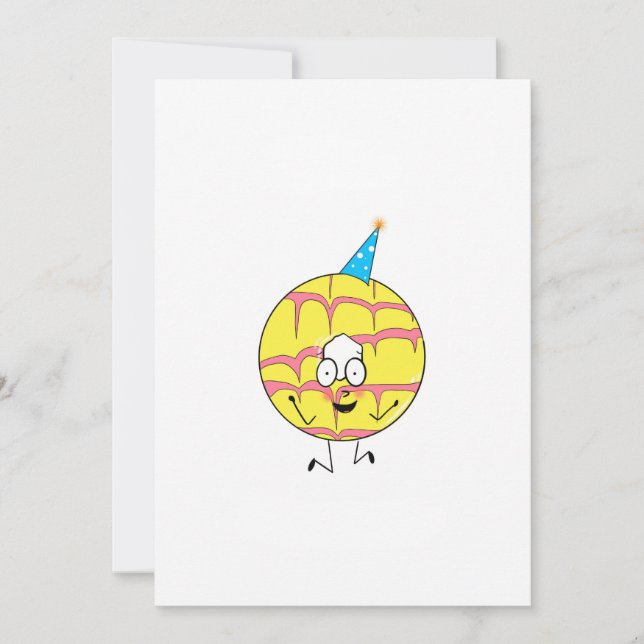 party ring, fun cookie themed invitation (Front)