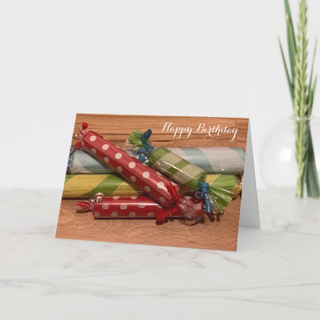 Party Rolls Candy Birthday Card (Front)