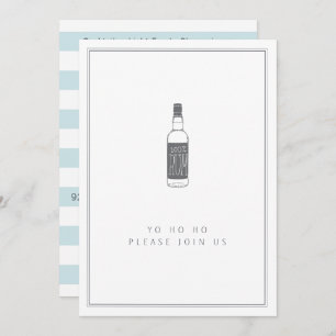 Party Rum Bottle - Yo Ho Ho Cocktail Party Invitation