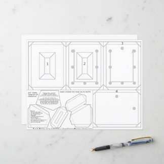 Party Selfie Frame Ornament Table Card 2x3 Photo