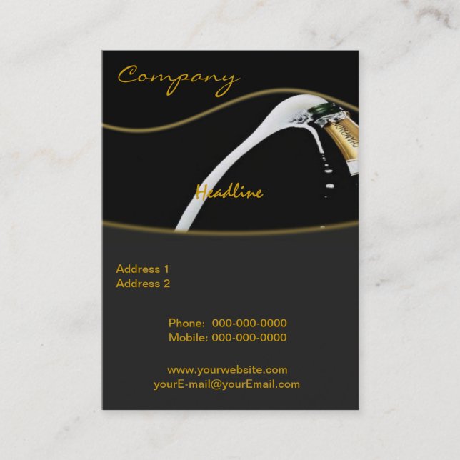 Party Service Business Card (Front)