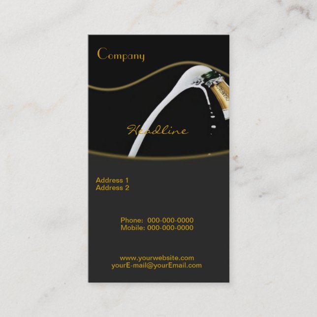 Party Service Business Card (Front)