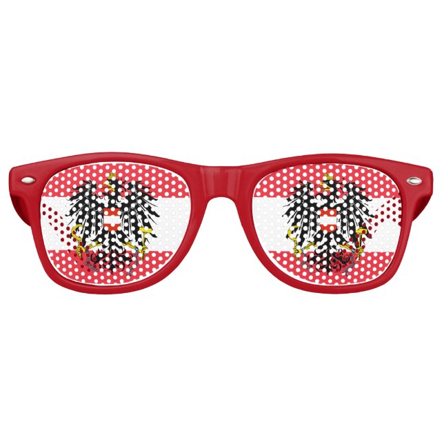 Party Shades & Austria Sunglasses / Austrian flag (Front)