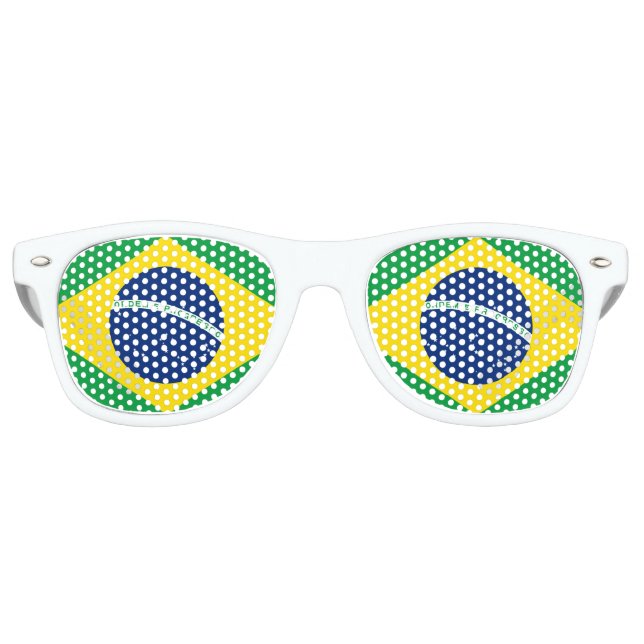 Party Shades & Brazil Sunglasses / Brazilian flag (Front)