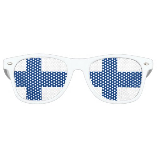 Party Shades  Finland Sunglasses  Finnish flag