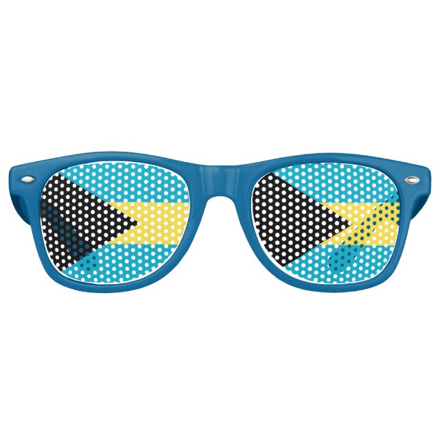 Party Shades Sunglasses - Bahamas flag (Front)