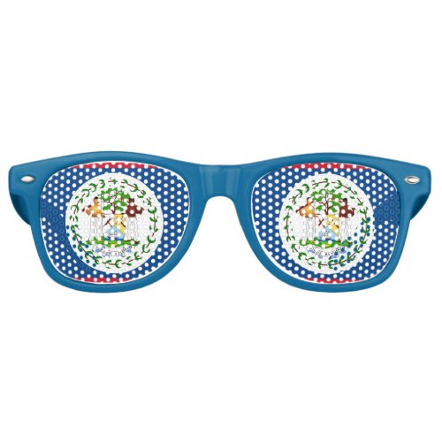 Party Shades Sunglasses _ Belize flag
