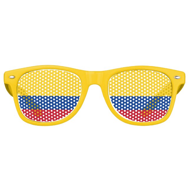 Party Shades Sunglasses - Colombia flag (Front)