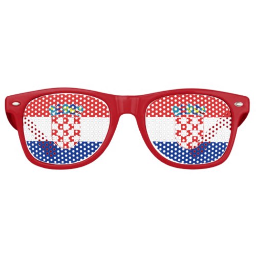 Party Shades Sunglasses _ Croatia flag