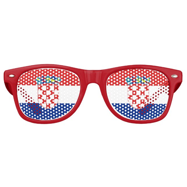Party Shades Sunglasses - Croatia flag (Front)