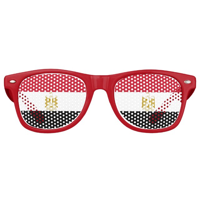 Party Shades Sunglasses - Egypt flag (Front)