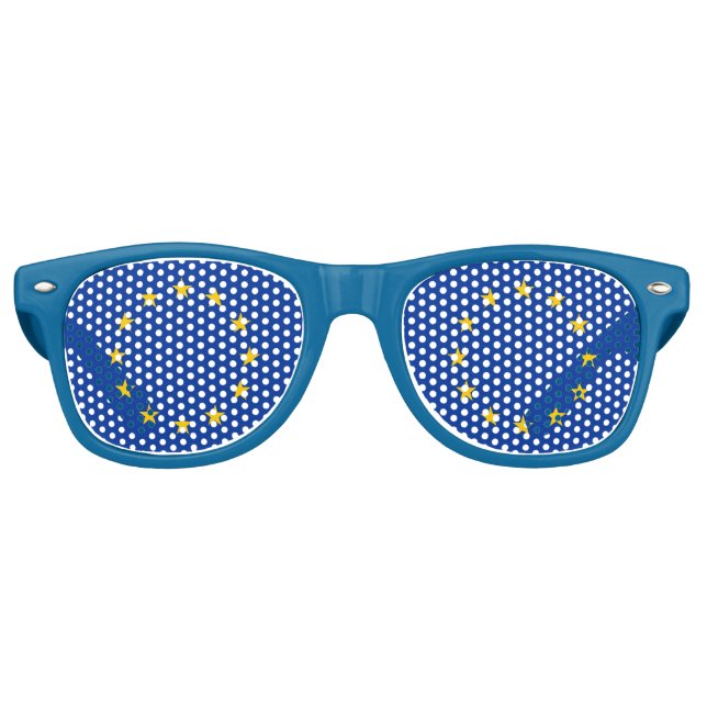 Party Shades Sunglasses - European Union flag (Front)