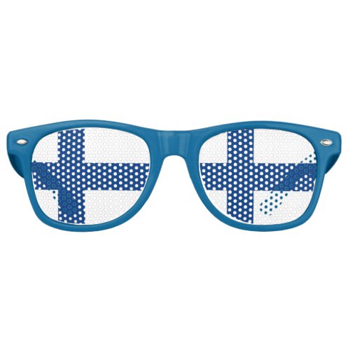 Party Shades Sunglasses _ Finland flag