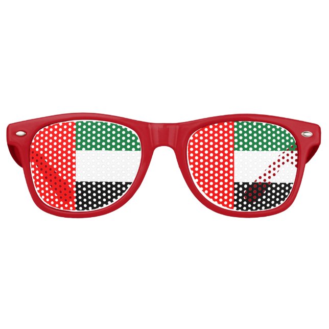 Party Shades Sunglasses - flag of UAE (Front)