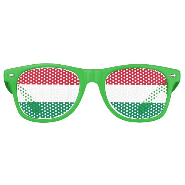 Party Shades Sunglasses - Hungary flag (Front)