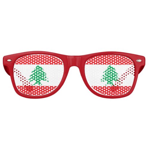 Party Shades Sunglasses _ Lebanon flag