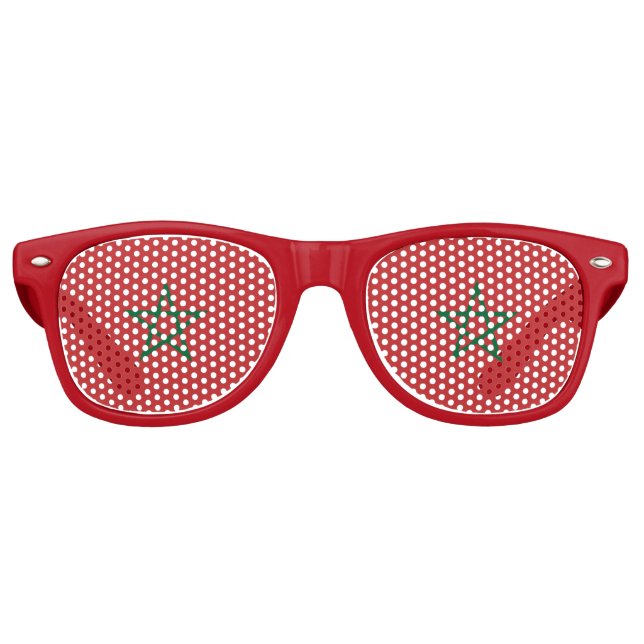 Party Shades Sunglasses - Morocco flag (Front)