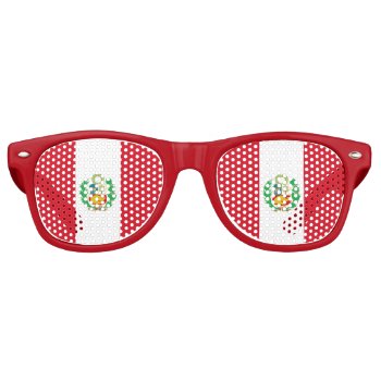 Party Shades Sunglasses - Peru Flag by AllFlags at Zazzle