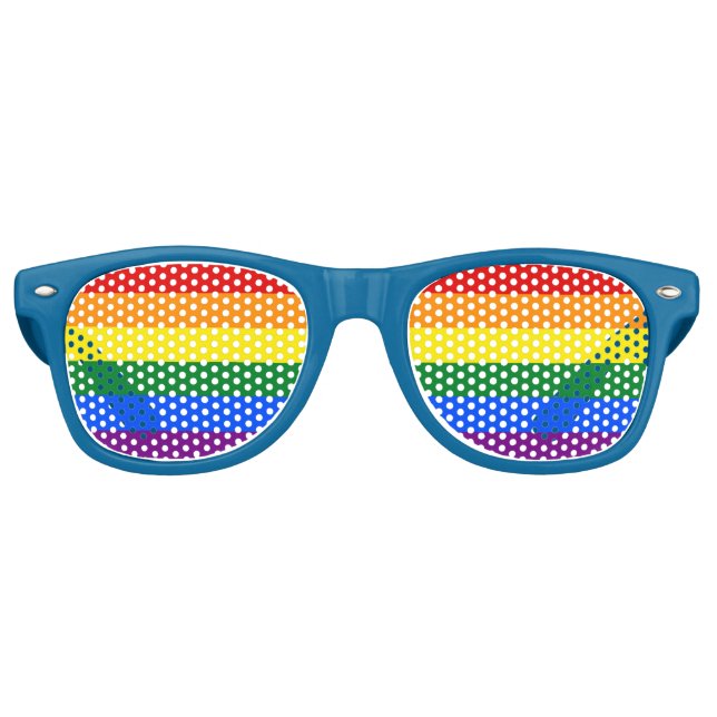 Party Shades Sunglasses - Pride LGBT flag (Front)