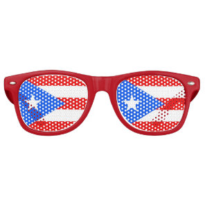 Party Shades Sunglasses - Puerto Rico flag