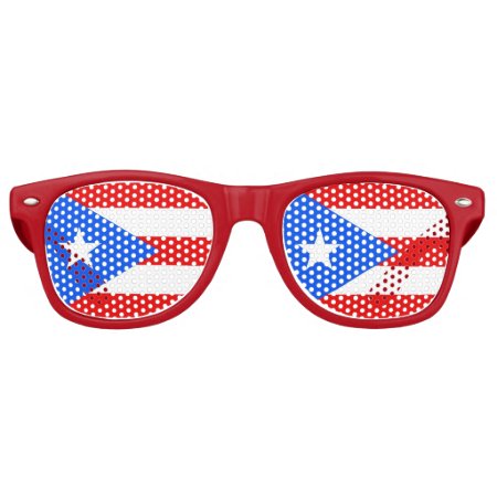 Party Shades Sunglasses - Puerto Rico Flag