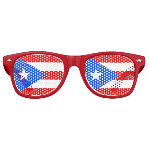 Party Shades Sunglasses _ Puerto Rico flag