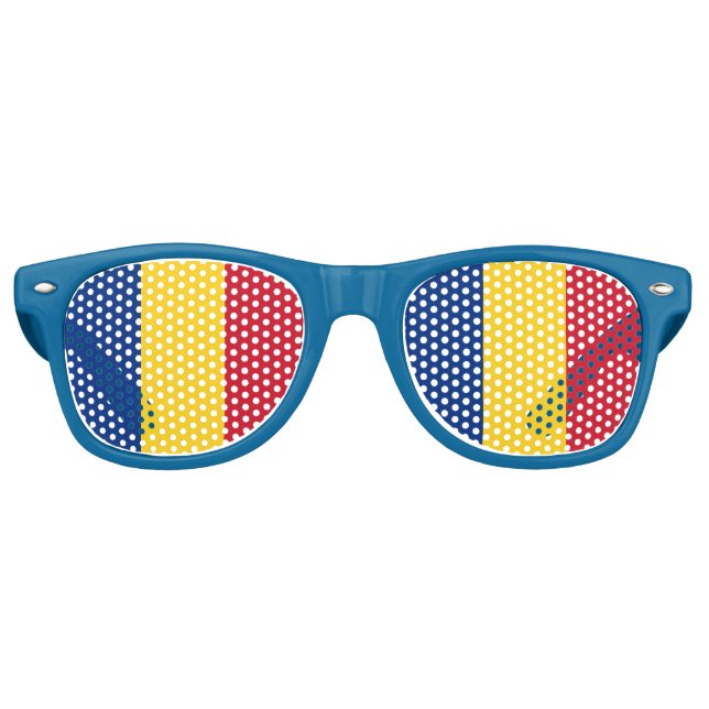 Party Shades Sunglasses - Romania flag (Front)