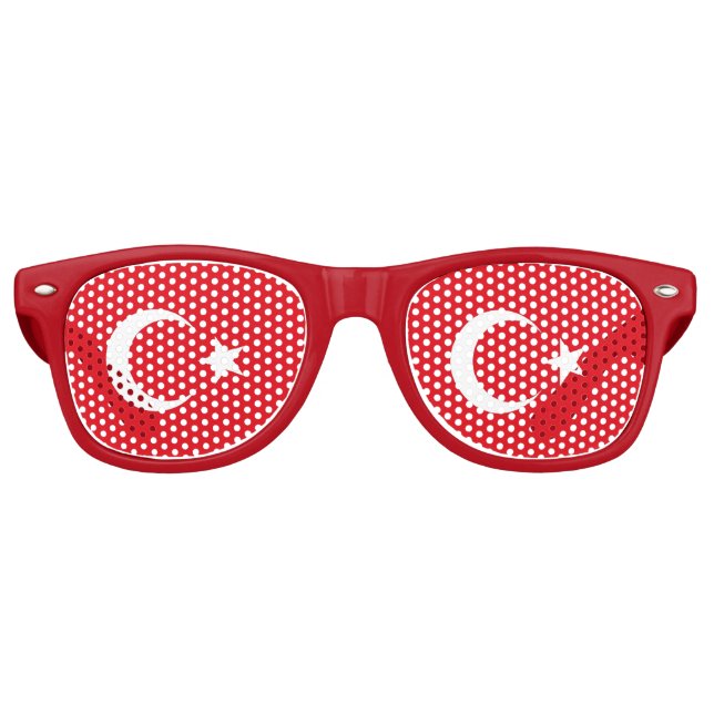 Party Shades Sunglasses - Turkey flag (Front)