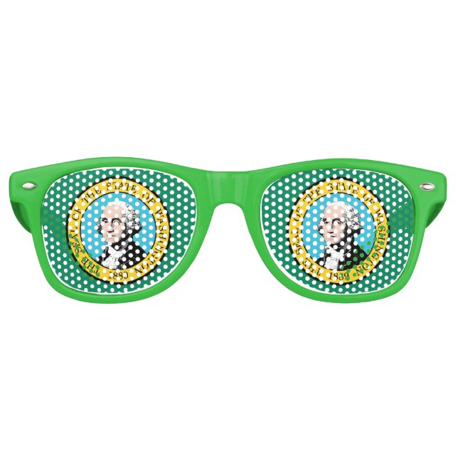 Party Shades Sunglasses - Washington State flag (Front)