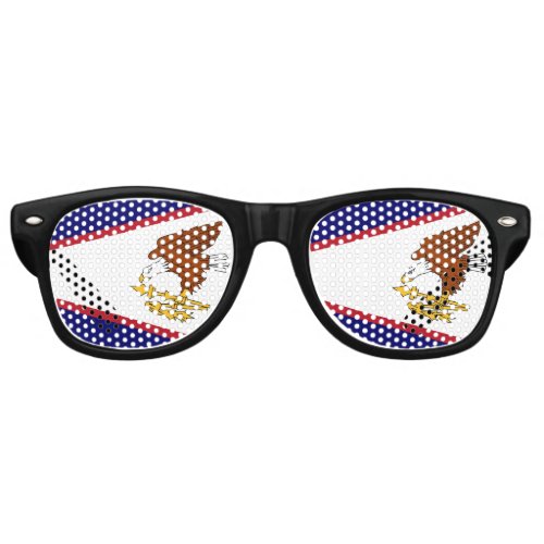 Party Shades Sunglasses with American Samoa flag