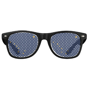 Party Shades Sunglasses with flag of Alaska, USA