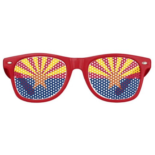 Party Shades Sunglasses with flag of Arizona USA