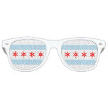 Party Shades Sunglasses with flag of Chicago, USA