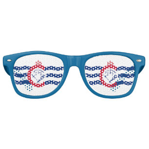 Party Shades Sunglasses with flag of Cincinnati
