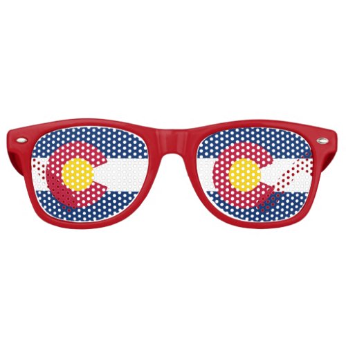 Party Shades Sunglasses with flag of Colorado USA