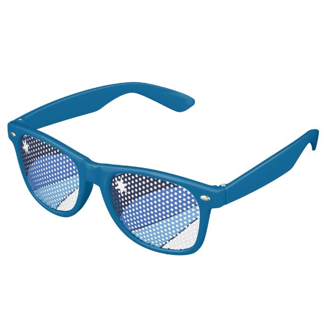 Party Shades Sunglasses with flag of Columbia, SC (Angled)