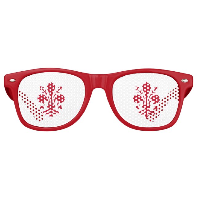 Party Shades Sunglasses with flag of Florence (Front)