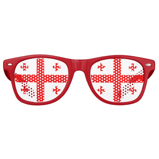 Party Shades Sunglasses with flag of Georgia (Front)