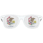 Party Shades Sunglasses with flag of Illinois, USA