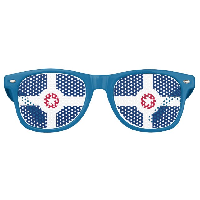 Party Shades Sunglasses with flag of Indianapolis (Front)