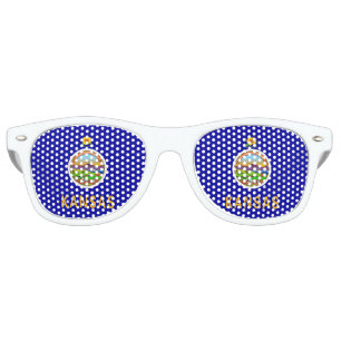 Party Shades Sunglasses with flag of Kansas, USA