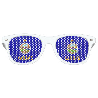 Party Shades Sunglasses with flag of Kansas, USA