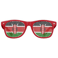 Party Shades Sunglasses with flag of Kenya