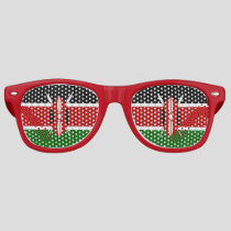 Party Shades Sunglasses with flag of Kenya