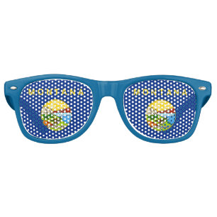 Party Shades Sunglasses with flag of Montana