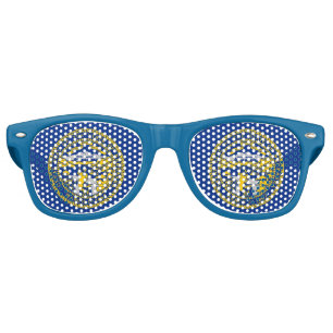 Party Shades Sunglasses with flag of Nebraska