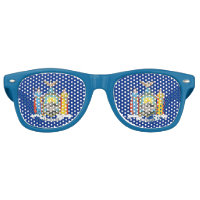 Party Shades Sunglasses with flag of New York