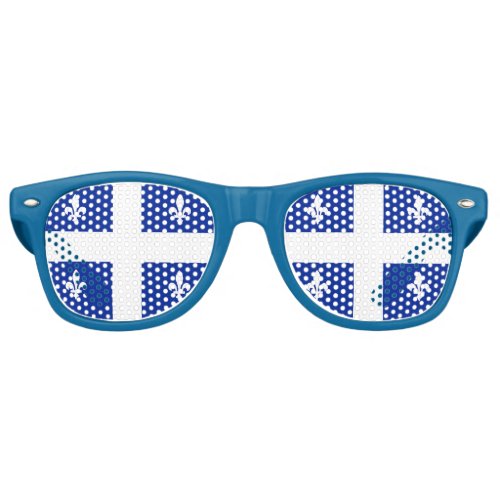 Party Shades Sunglasses with flag of Quebec