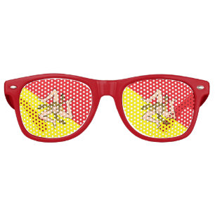 Party Shades Sunglasses with flag of Sicily
